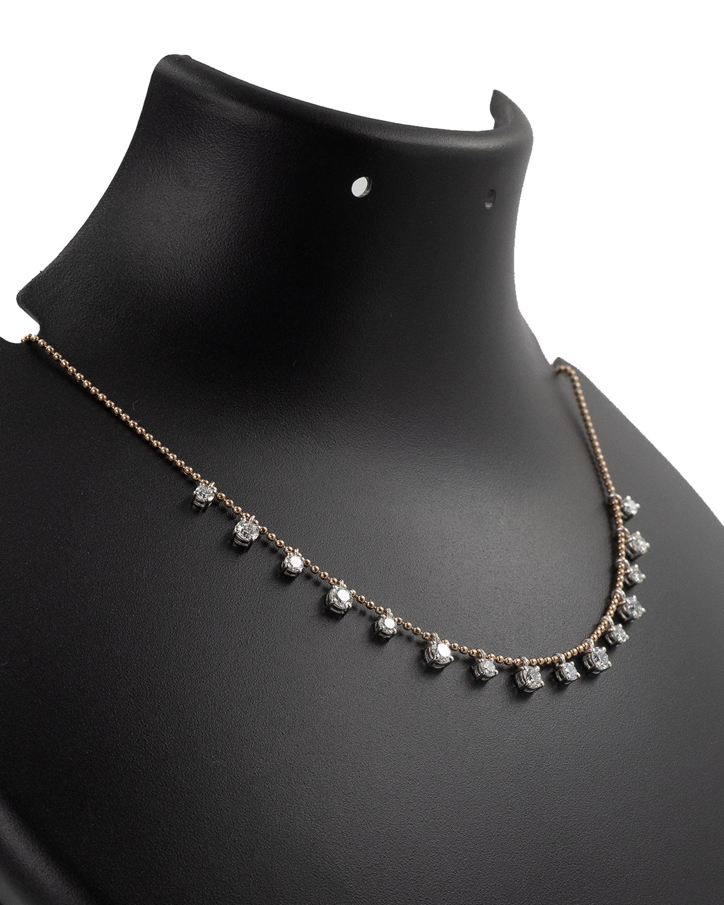 Diamond Drop Fringe Necklace