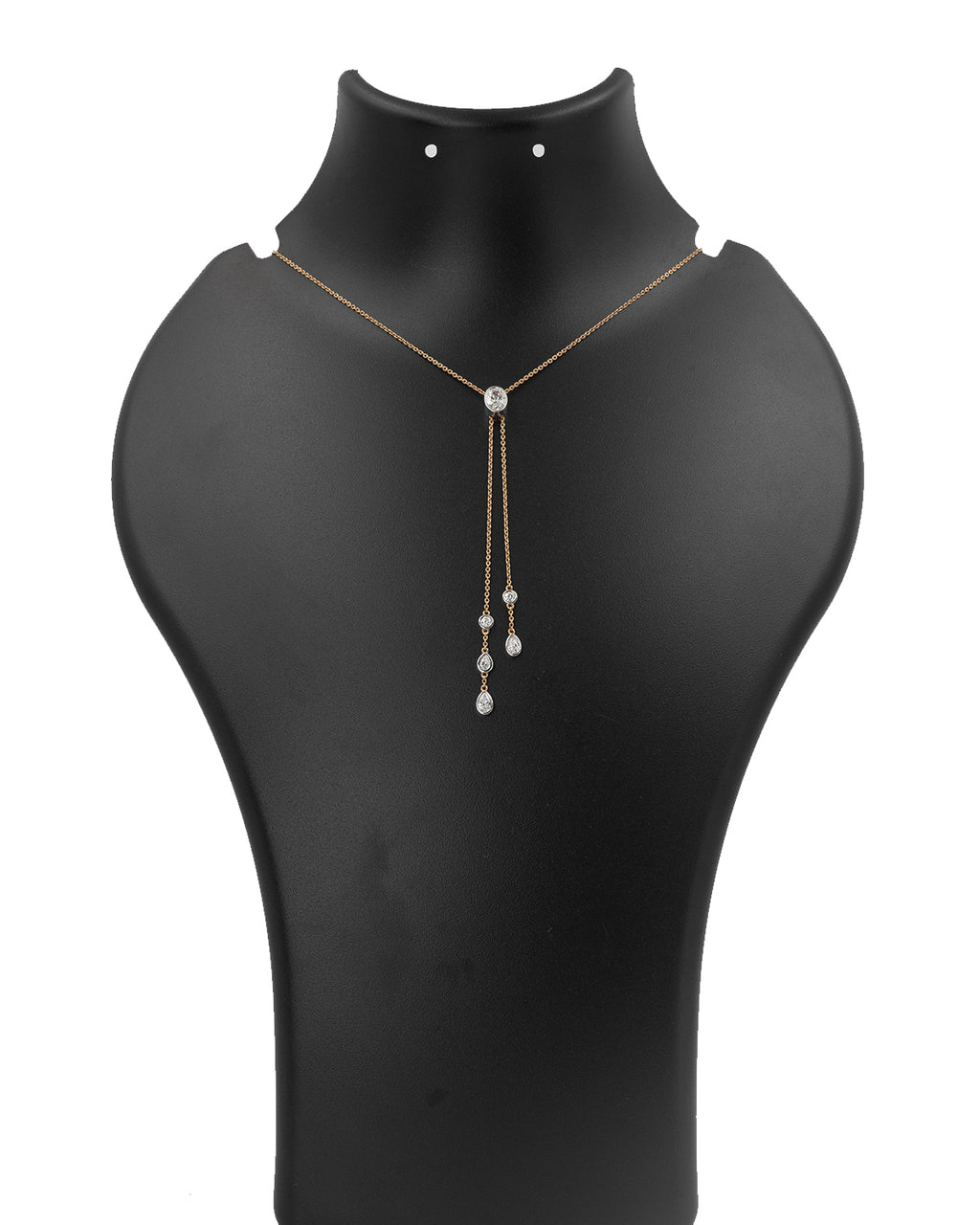 Necklace with pendant on a black mannequin