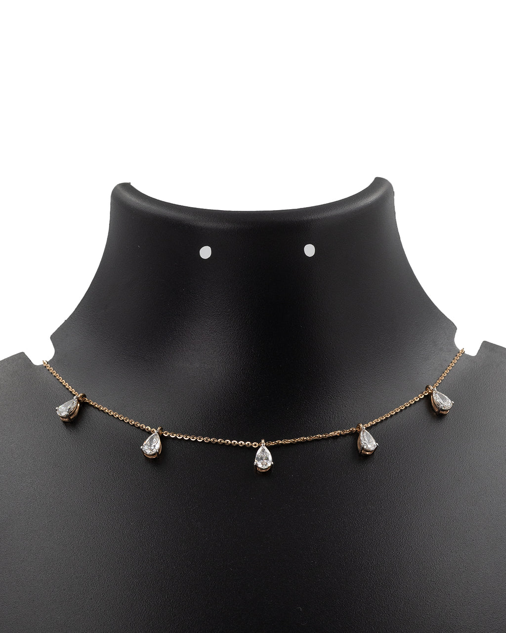 Lab Grown Diamond Pear Cut Dangling Station Necklace