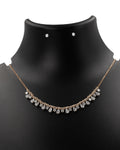 Lab Grown Diamond Pear Cut Fringe Cluster Necklace