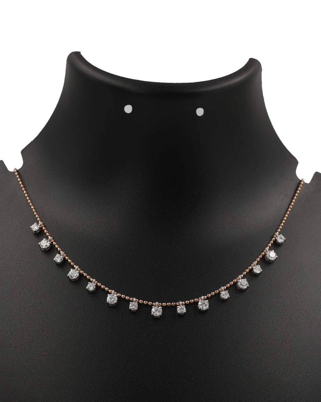 Diamond Drop Fringe Necklace